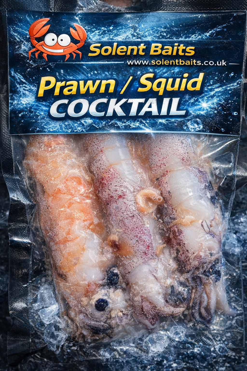 Prawn/Squid Cocktail Bait frozen sea fishing bait by Solent Baits