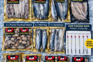 winter 1111 winter cod fishing bait and rig pack UK frozen bait bundle Solent Baits